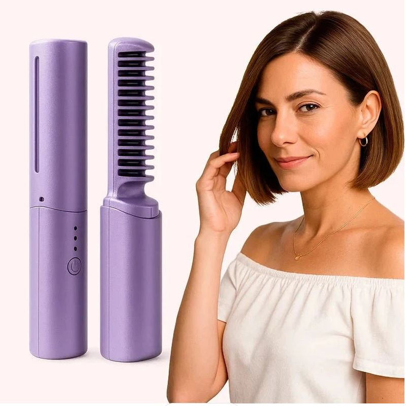 Pente Alisador de Cabelo 5 em 1 Sem Fio InfiniteGlam