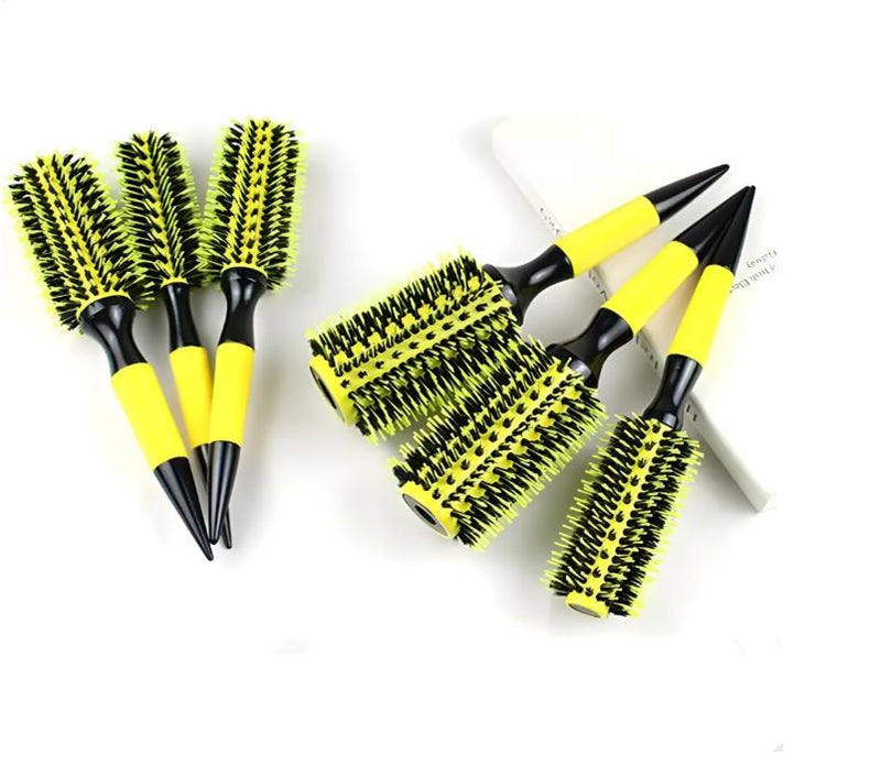 Conjunto 3 Escovas de Cabelo Profissionais - Cerdas de Javali, Cerâmica Thermal, para Todos os Tipos de Cabelo