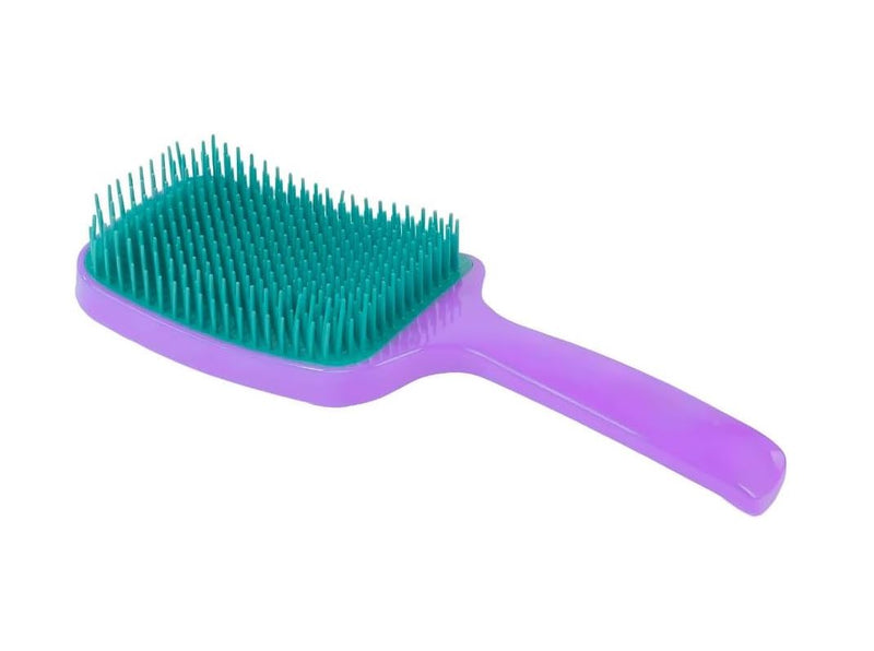 VIRLUCA Escova Raquete de Cabelo Profissional, Desembaraça Sem Quebrar os Fios, Anti-frizz Roxo, Liso, Cacheado, Adulto Unissex