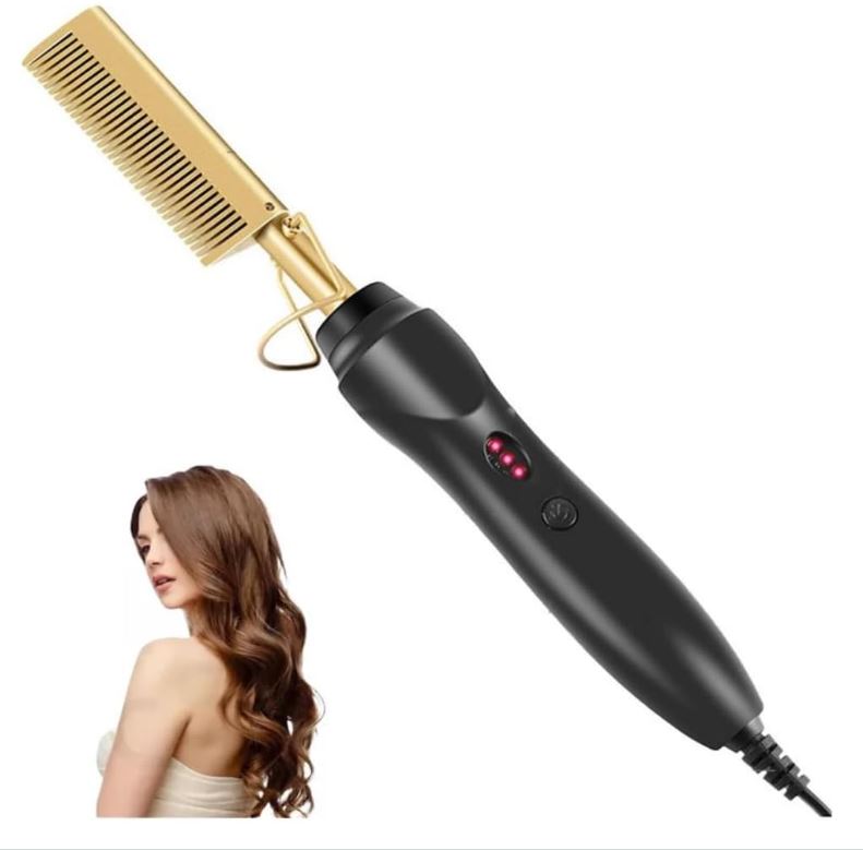 Pente Elétrico Modelador e Alisador de Cabelo