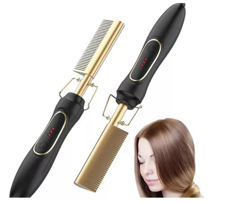Pente Elétrico Modelador e Alisador de Cabelo