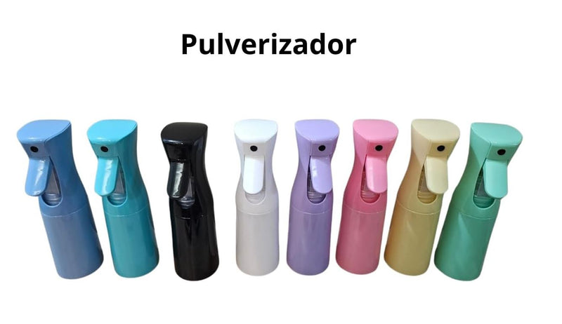 Kit Borrifador Nevoa Continua mais Escova Para Cabelos Cacheados Fitagem