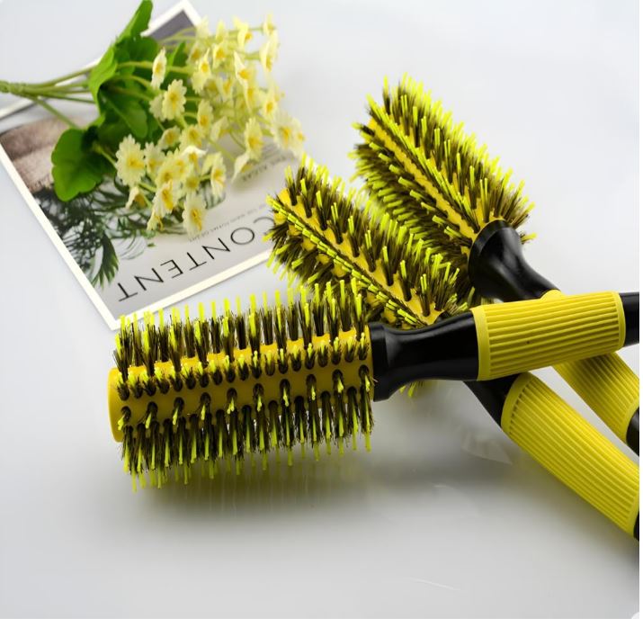 Conjunto 3 Escovas de Cabelo Profissionais - Cerdas de Javali, Cerâmica Thermal, para Todos os Tipos de Cabelo